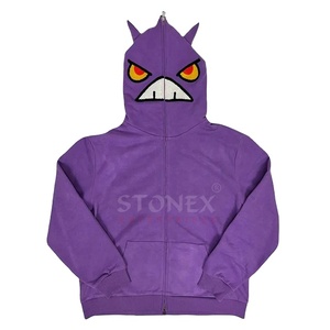 Wholesale Custom Men's Winter Sherpa Fleece 100% Cotton Embroidered Pullover Solid <b>Quilted</b> <b>Hoodie</b> Long Sleeves Full Zip - Product Image 1