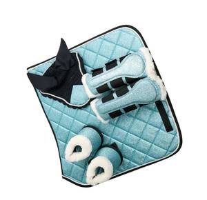 Juego de almohadillas de sillín de caballo de lujo con botas a juego de almohadilla acolchada y red para orejas de TARIQ MFG CO - Product Image 6