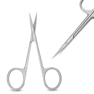 Fine Stainless Steel Manual 4.5 Inch <b>Curved</b> Surgical <b>Scissors</b> with Sharp Blades for Medical and Lab Applications CCC Certified - Product Image 5