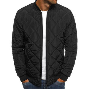 High Quality Customized Men's Quilted Puffer <b>Jacket</b> Top Design Bomber Style for Winter High Street - Product Image 3