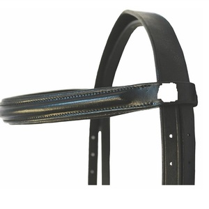 Brida de caballo de cuero genuino Fabricante de brida de caballo de cuero genuino colorido de lujo en la India - Product Image 2