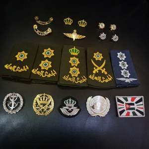 ตราสัญลักษณ์ระดับตำแหน่งแบบกำหนดเอง 3 แถบ ป้ายติดไหล่ ปักลายลูกไม้ กระดุม 3 มิติ บริการสั่งทำ คุณภาพดี - Product Image 2