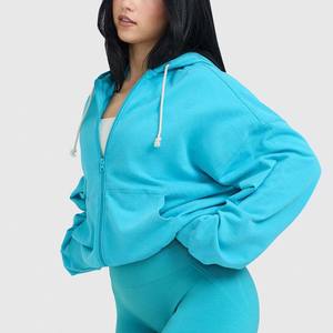 Sweat-shirt oversize pour femme AFSAR SPORTS, 100% coton, anti-froissement, respirant, imprimé personnalisé sur le devant, col côtelé - Product Image 5