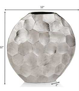 Vase de plante extérieur d'intérieur en métal antique noir pour les décorations de pépinière de jardin à la maison d'Inde - Product Image 3