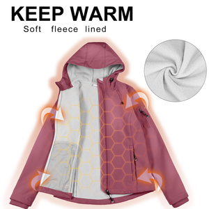 Chaqueta Softshell transpirable de diseño personalizado para mujer, chaqueta cortavientos de nailon en blanco tejido con logotipo personalizado - Product Image 3