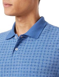 Polo de piqué de algodón de ajuste regular para hombre de alta calidad al por mayor, polos de hombre de talla grande con estampado de letras lavadas de diseño personalizado - Product Image 3