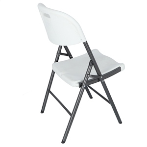 WELL HOME Sedia da catering con finitura bianca e struttura in metallo, sedia da giardino 45x53x87 cm - Product Image 6