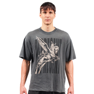 Camiseta personalizada de algodón 100% de peso pesado para hombre, camisetas cuadradas con lavado ácido Vintage rasgadas desgastadas en estilo Hip Hop de gran tamaño - Product Image 2