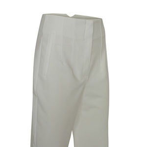 Women's High-Waisted Wide-Leg Chiffon <b>Trousers</b> Breathable <b>Elastic</b> <b>Waist</b> Knee-Length Pants - Product Image 2
