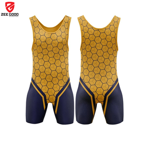 Custom Made OEM High Quality Breathable Eco-Friendly Quick Dry Men's Wrestling <b>Singlets</b> for Gym Training & <b>Weightlifting</b> - Product Image 6
