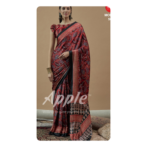 Saree en satin japonais élégant lisse et confortable pour les fêtes de fête Options de couleurs vives - Product Image 4