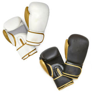 ถุงมือชกมวยหนังน้ำหนักเบาจากปากีสถานโลโก้ออกแบบได้ตามต้องการ - Product Image 1