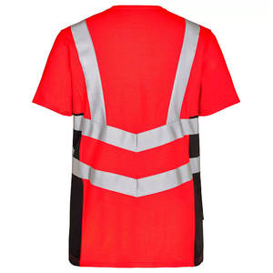 T-shirts à manches courtes pour ouvriers du bâtiment, très vendus, 100% coton, sécurité routière, bande réfléchissante - Product Image 4