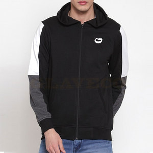 Sweat-shirts pour hommes en vente directe d'usine 2025, logo personnalisé, couleur unie, hiver, décontracté, polaire à capuche - Product Image 3
