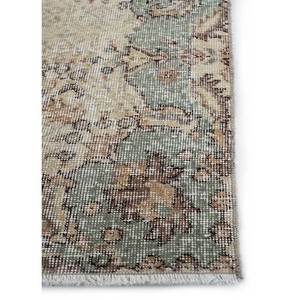 พรมขนสัตว์ถักมือสีทองวินเทจ ขนาด 9x12 ฟุต รูปทรงสี่เหลี่ยมผืนผ้า ลายเหรียญตรา สำหรับห้องนั่งเล่นหรือห้องนอน รุ่น Pae-2777 - Product Image 4