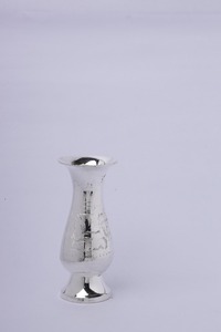 Modern Silver Rose <b>Display</b> Vase Luxury Metal Decorative <b>Flower</b> for Interior Home Decor Halloween Wedding Banquet Decoration - Product Image 5
