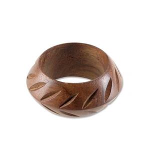 Ensemble de bijoux en bois imperméable artisanal authentique, bois naturel, traditionnel, cadeau de fête pour femmes, tendance - Product Image 1