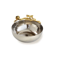Support en laiton pour bol en acier antique pour forme ronde et produit Offre Spéciale pour une pièce au design unique et simple au meilleur prix