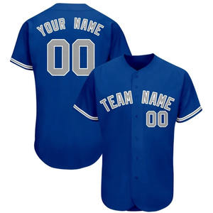 Conjuntos de Camisetas de Béisbol Personalizadas de Alta Calidad para Adultos Unisex, Ropa Deportiva al por Mayor, Algodón/Bambú Cosido, Transpirable y de Secado Rápido - Product Image 3