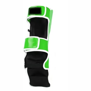 Espinilleras de boxeo de cuero ajustables hechas a medida, protección de espinillas y empeine de karate con impresión de logotipo personalizado - Product Image 6