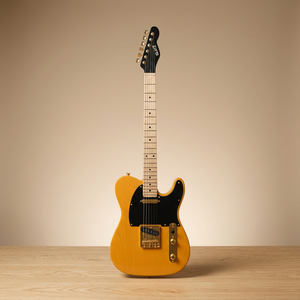 กีตาร์ไฟฟ้า Slick Guitar SL55KM สีเอจด์บัตเตอร์สกอตช์ พร้อมปิ๊กอัพแบบดูอัลซิงเกิลคอยล์ ฟิงเกอร์บอร์ดไม้เมเปิล cop2 - Product Image 1