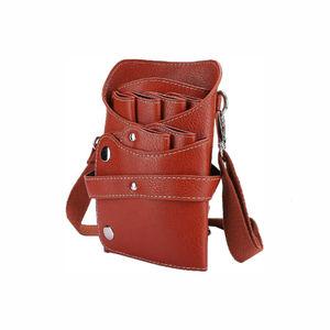 Bolsa de tijera de cuero PU de primera calidad, herramientas y accesorios para el cabello, bolsa de peluquería, estuche de herramientas de aseo para peluqueros de salón - Product Image 2