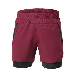 Shorts de sport décontractés pour hommes, coupe ajustée, respirants, taille élastique, polyester/nylon, haute qualité, fabriqués au Pakistan – Offre spéciale - Product Image 1