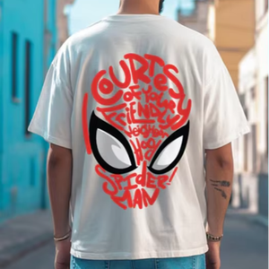 T-shirt pour homme à épaules tombantes, surdimensionné, best-seller, 100% coton, imprimé graphique, logo personnalisé, options multicolores, épais 240 GSM - Product Image 1