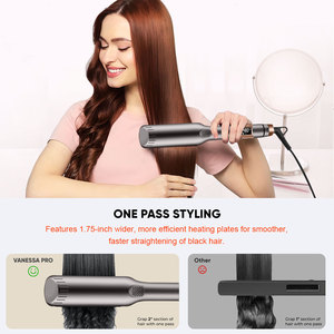 เครื่องหนีบผมไทเทเนียม จอ LCD ร้อนเร็ว 2 in 1 แบบพกพา สำหรับร้านเสริมสวยและใช้ในบ้าน - Product Image 5