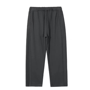 Ensemble de survêtement unisexe en molleton imprimé respirant de poids moyen, avec sweat à capuche zippé oversize et pantalon de survêtement à jambes larges, style streetwear minimaliste - Product Image 3
