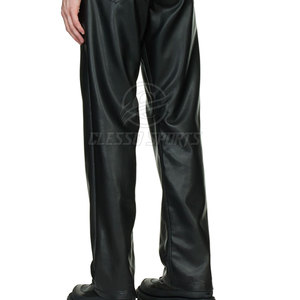 Pantalon d'hiver pour homme en cuir, couleur unie, respirant, design personnalisé, streetwear, vente chaude, prix raisonnable - Product Image 3
