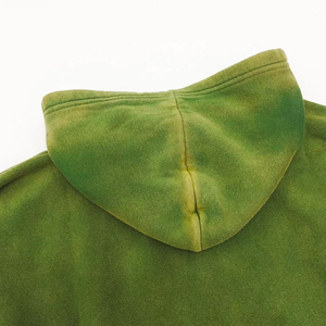 Vente en gros de sweats à capuche d'automne d'hiver 100% coton pour hommes vêtements de rue surdimensionnés avec motif solide en vente - Product Image 3