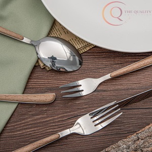 Reusable <b>Wooden</b> Cutlery Set Lightweight Smooth Natural <b>Utensils</b> for Travel - Product Image 2