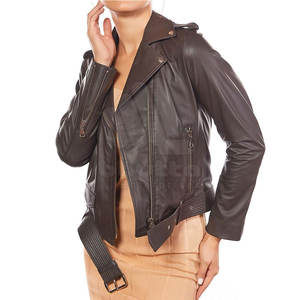 Chaqueta de Cuero para Mujer 2026 de Alta Calidad, Transpirable y Ecológica, Color Personalizado, 100% Cuero Genuino - Product Image 2