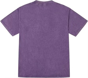 Camisetas de Manga Corta para Hombre, 100% Algodón, Lavado Ácido, Estilo Holgado, Estampado de Letras, Tallas Grandes, Personalizadas, al por Mayor - Product Image 4