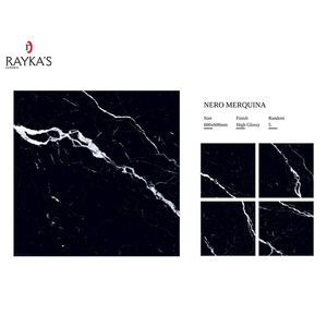 India 600x600mm alta calidad diseño moderno esmaltado completo brillante 5mm azulejo de suelo de porcelana gruesa para sala de estar precio barato - Product Image 5