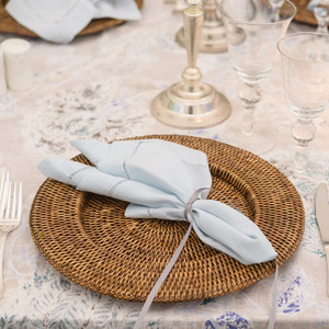 Eco Friendly Natural Handmade Woven Rattan Charger Platesmat <b>square</b> Round Customized Shaped Plate Chargers - Product Image 2