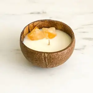 Высококачественная Свеча из натуральной кокосовой чаши // вьетнамский поставщик // хорошая цена