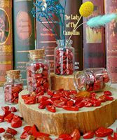 Puces de cristal de jaspe rouge naturel en vrac pour les projets de force et de vitalité de bricolage et autres travaux manuels en cristal