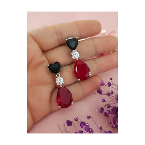 El mejor ahorro en pendientes gargantilla de diamantes americanos únicos para mujer estilo clásico para fiesta de boda o compromiso - Product Image 1