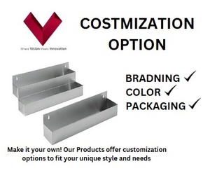 Bán Buôn Duy Nhất-Tier Tường Thép Không Gỉ Đường Sắt Cao Cấp Chất Lượng Ánh Sáng Đường Sắt SS Kệ Treo Đường Sắt - Product Image 3