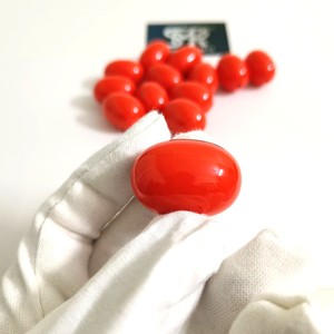 Perles en résine ovale orange pour la fabrication de bijoux perles artisanales polies lisses pour bracelets à bricoler soi-même colliers et accessoires de mode - Product Image 4