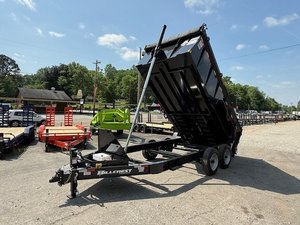 Remolque basculante de alta capacidad 7x14 de 14 pies con doble eje para uso con tractor, remolque utilitario multifuncional para material agrícola - Product Image 1