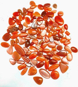 Vente en gros naturel Orange soleil pierre Cabochon Unique mélange forme bijoux création cabochon en vrac - Product Image 1