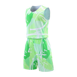 Nouvelle tenue de basketball d'été respirante et légère, grande taille, sans manches, design personnalisé, 100 % polyester - Product Image 4