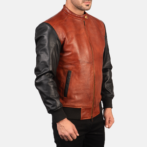 Vestes pour hommes High Street Fashion veste en cuir d'extérieur d'hiver pour tenue décontractée style décontracté grande taille - Product Image 5