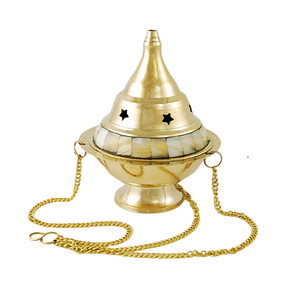 Brûleur d'encens de qualité supérieure Nouvelle conception Brûleur de Bakhoor en laiton pour la maison, l'hôtel et le restaurant - Product Image 3