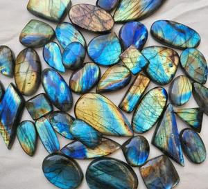 Cabujón de Labradorita Azul de Alta Calidad, Piedra Preciosa Suelta Multiflash para Joyería al por Mayor, Joyería de Labradorita, Labradorita Natural - Product Image 1
