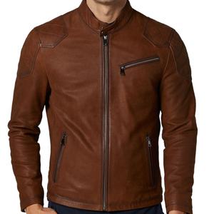 Veste en cuir véritable pour homme, usage extérieur, tannée, écologique, durable, résistante au vent, séchage rapide, respirante, décontractée - Product Image 4