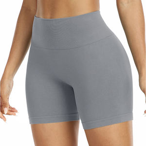 Short d'entraînement de contrôle du ventre taille haute pour femmes personnalisé en gros pour la course à pied cyclisme vélo tenue décontractée décorée avec ceinture - Product Image 1